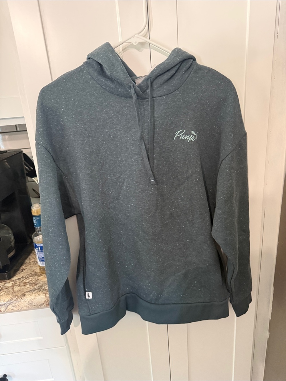 Puma Dark Heather Gray Speckled Pullover Hoodie
